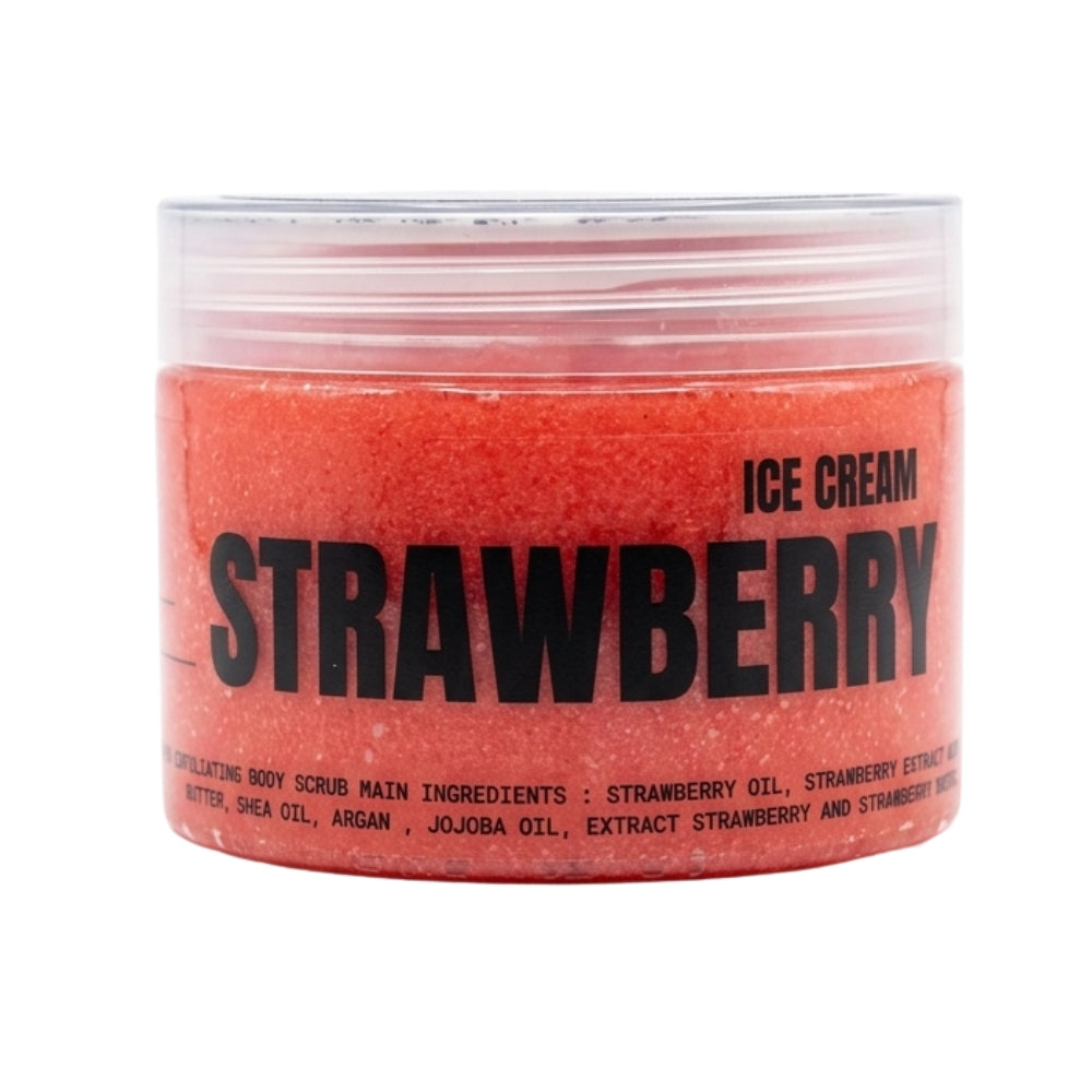 Body scrub strawberry Ice cream 500g