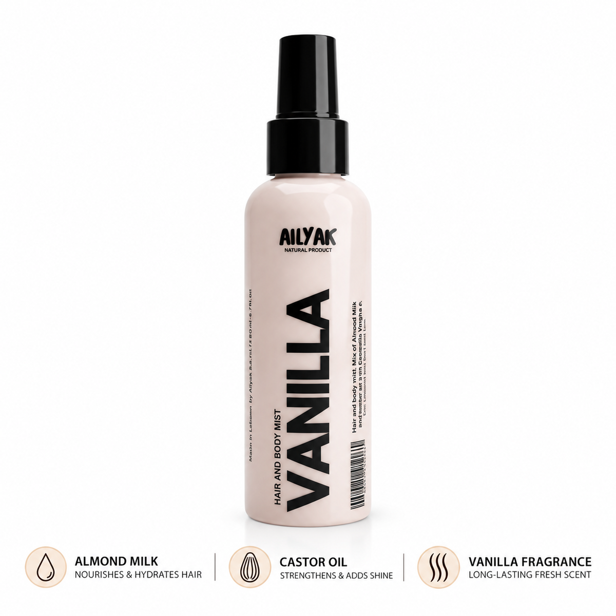 Vanilla ice Cream Hair and bodyMist 150ml-55ml