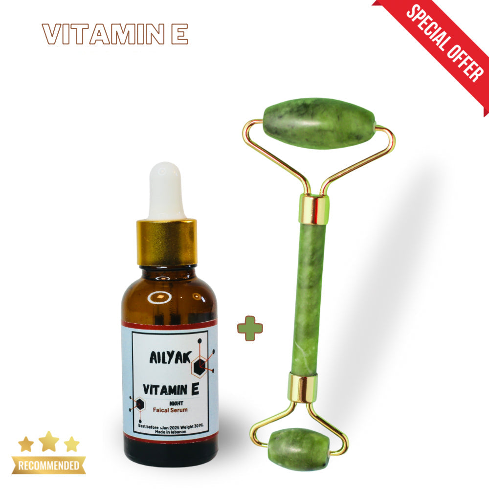 Vitamin E + jade Roller