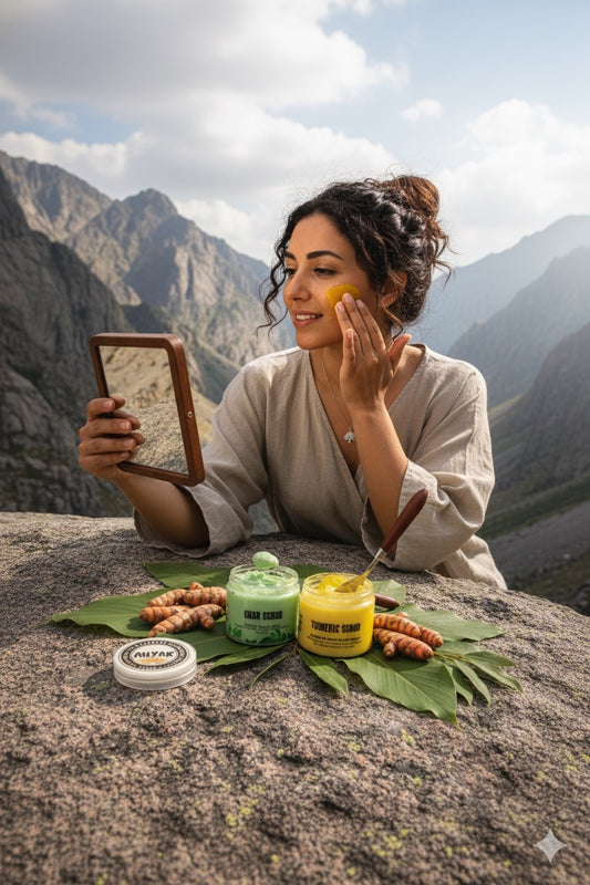 Facial Turmeric Scrub- Dry to combinaton Skin