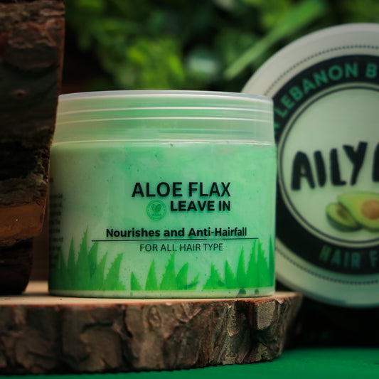 🌿 AloeFlax Leave-In Treatment-علاج تساقط الشعر