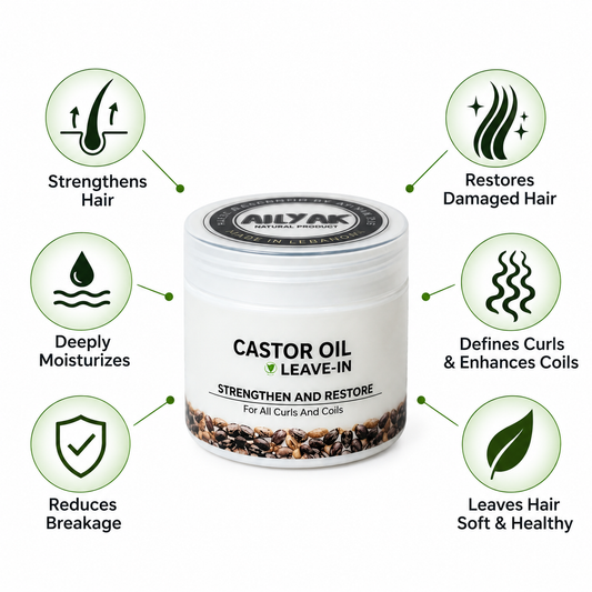 Castor Oil Leave-In for Curly Hair