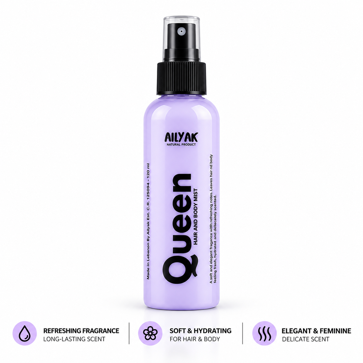 Queen 👑 Hair and body Mist 150ml-55ml