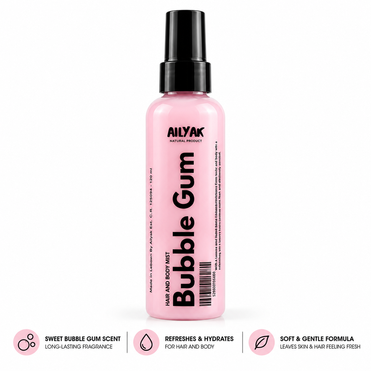 Bubble Gum Hair and body Mist 150ml-55ml