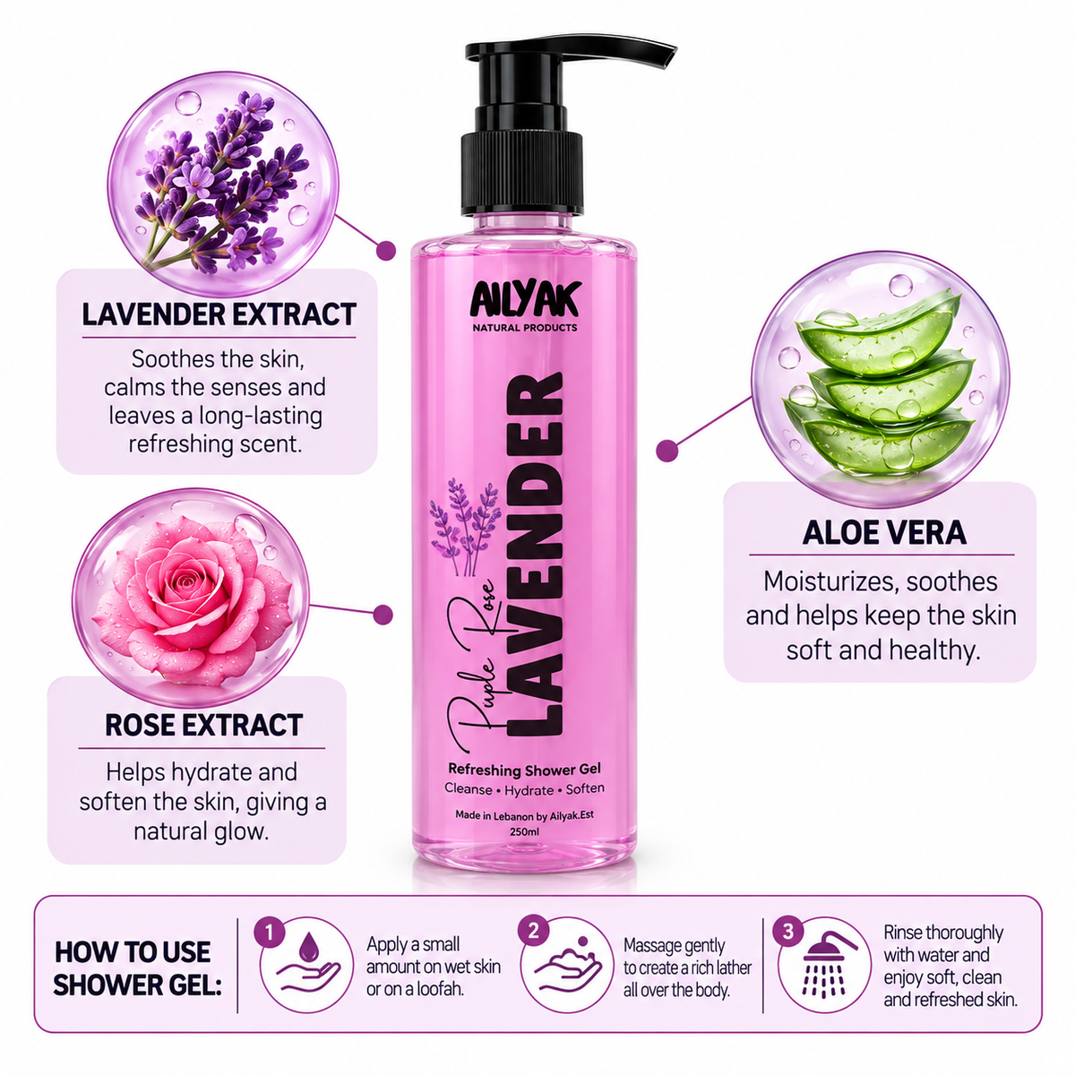 Shower Gel lavender 250ml