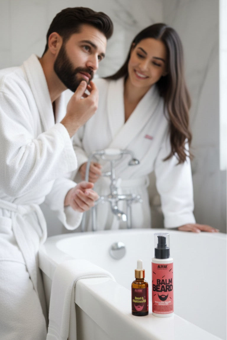 Beard and moustache Routine