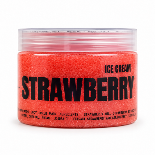 Body scrub strawberry Ice cream 500g