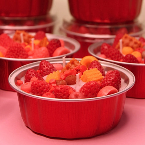 Candle cake fruity