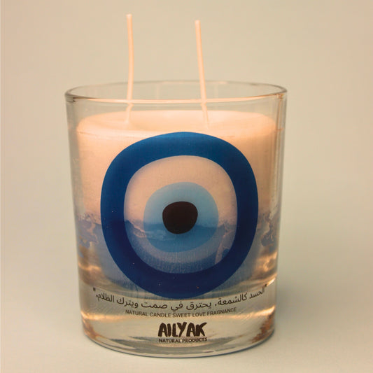 blue Eyes Candle (circle)