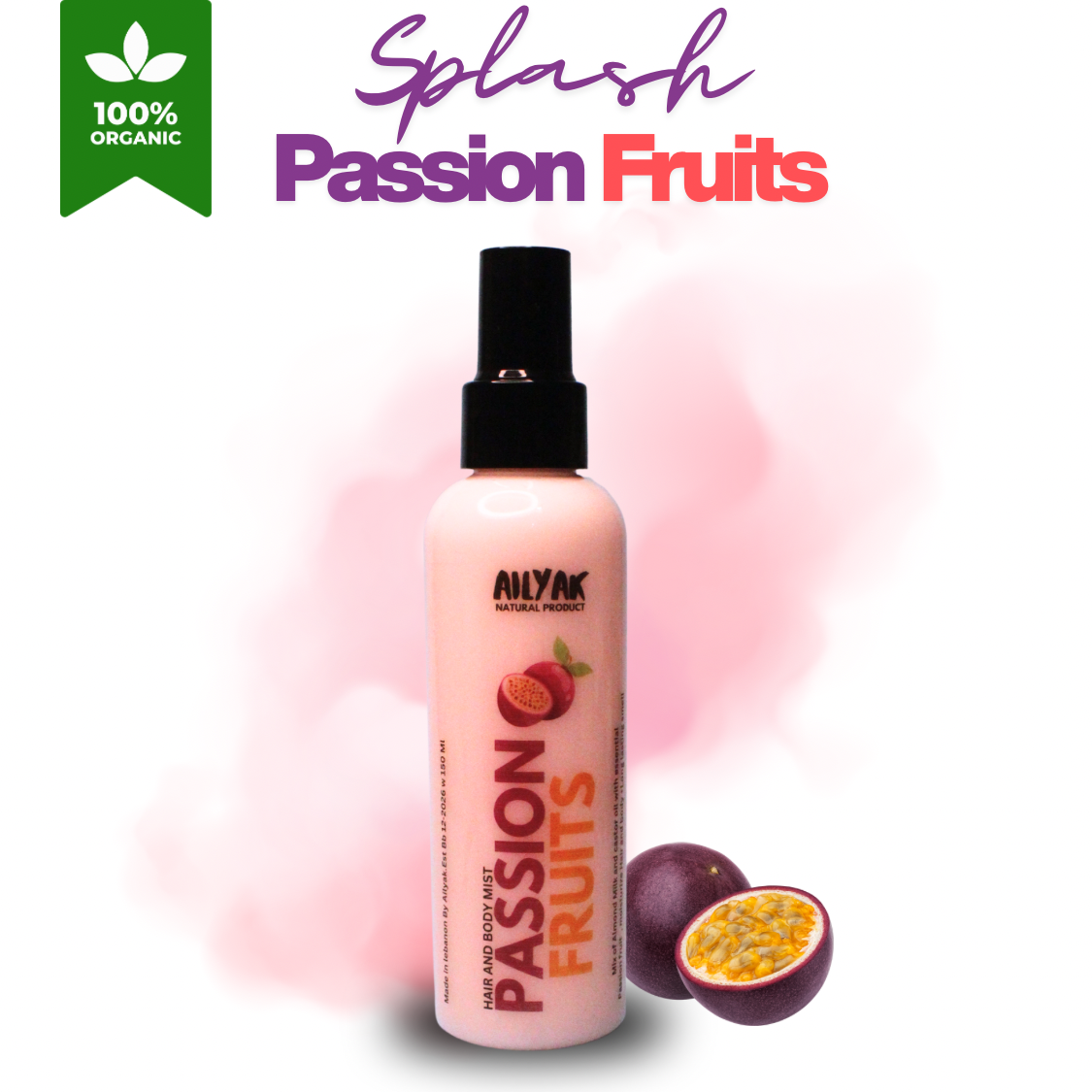 Hair and body Mist Passion fruits