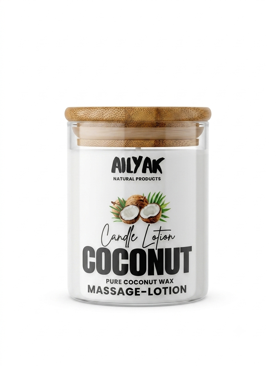 Coconut Candle lotion Jar