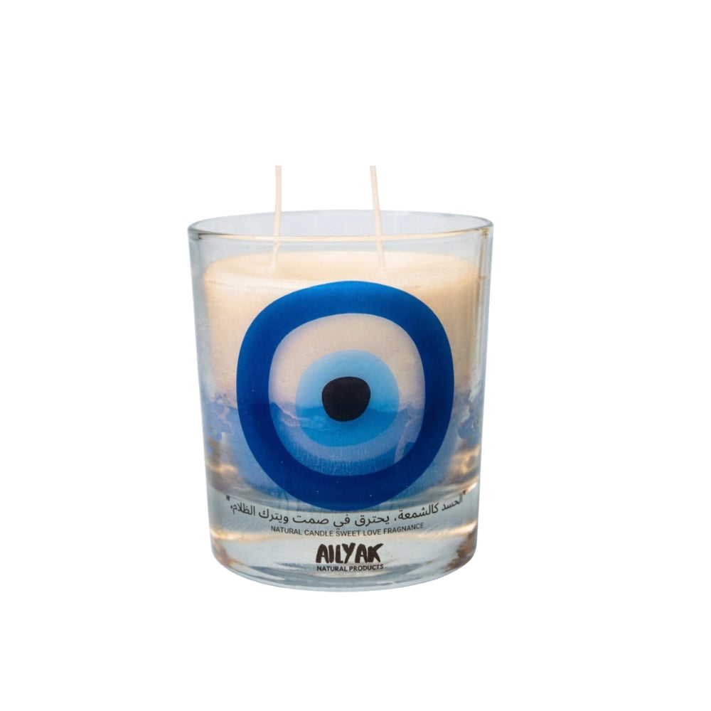blue Eyes Candle (circle)