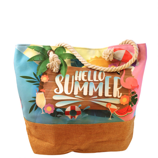 Beach hello summer bag