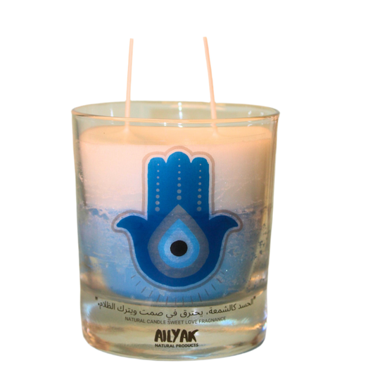 blue Eyes Candle (hand)