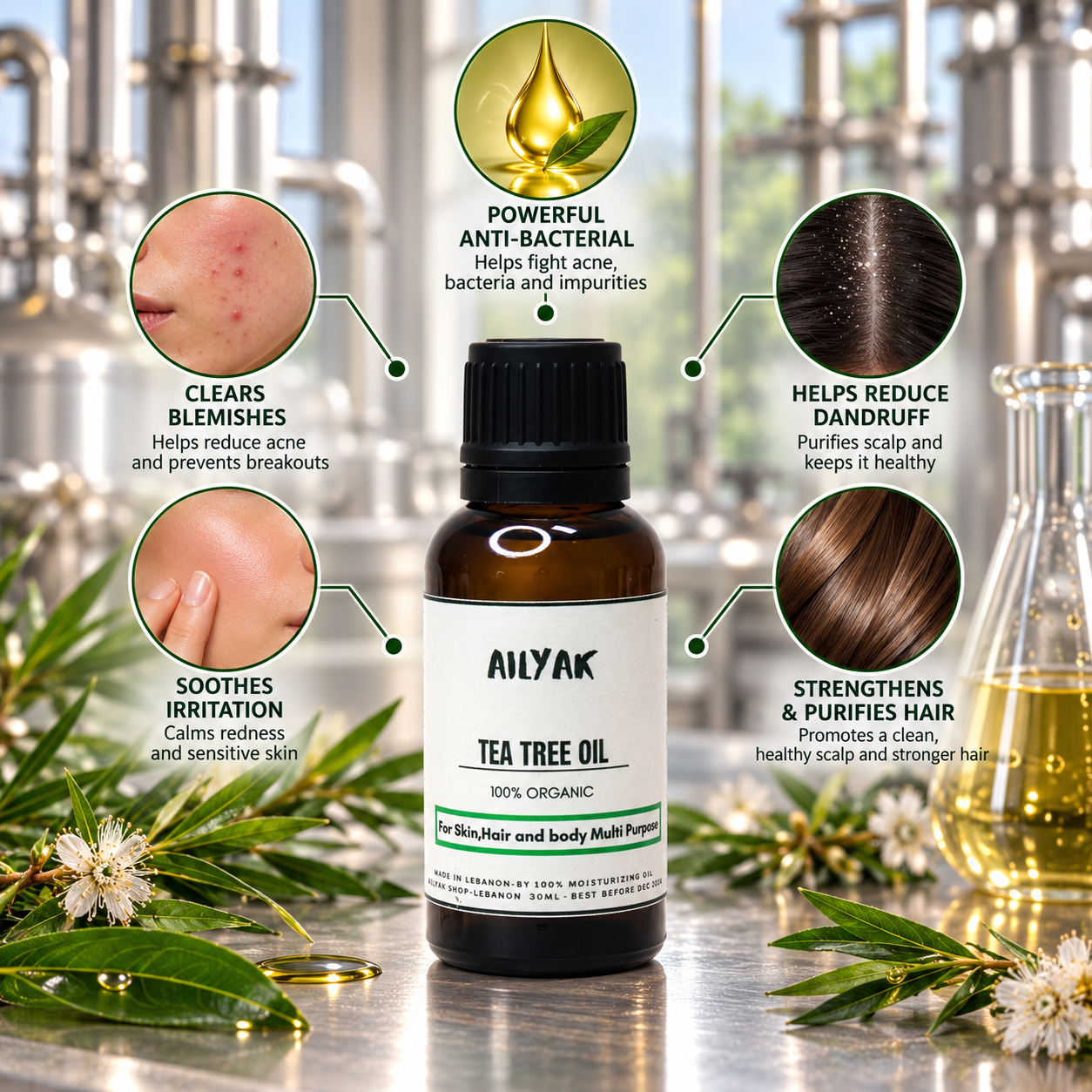 TeaTree oil (pure oil)bottle 30ml