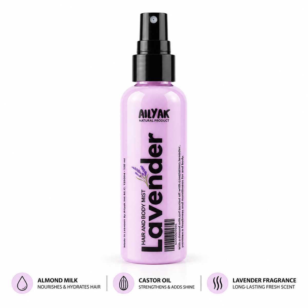 Lavender Hair and body Mist 150ml-55ml