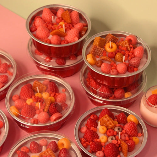 Candle cake fruity