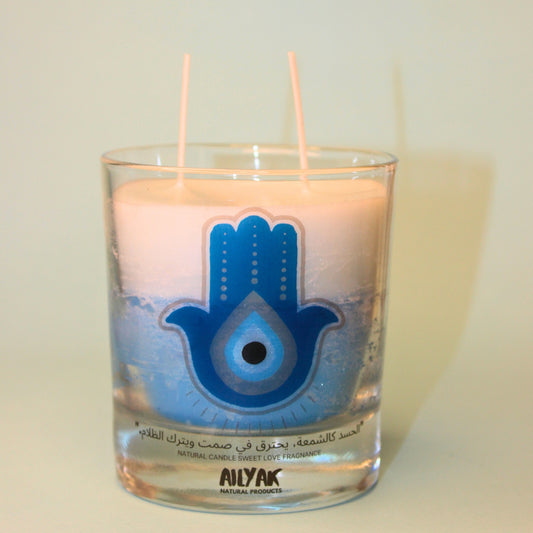 blue Eyes Candle (hand)