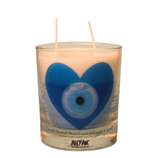 blue Eyes Candle (heart)