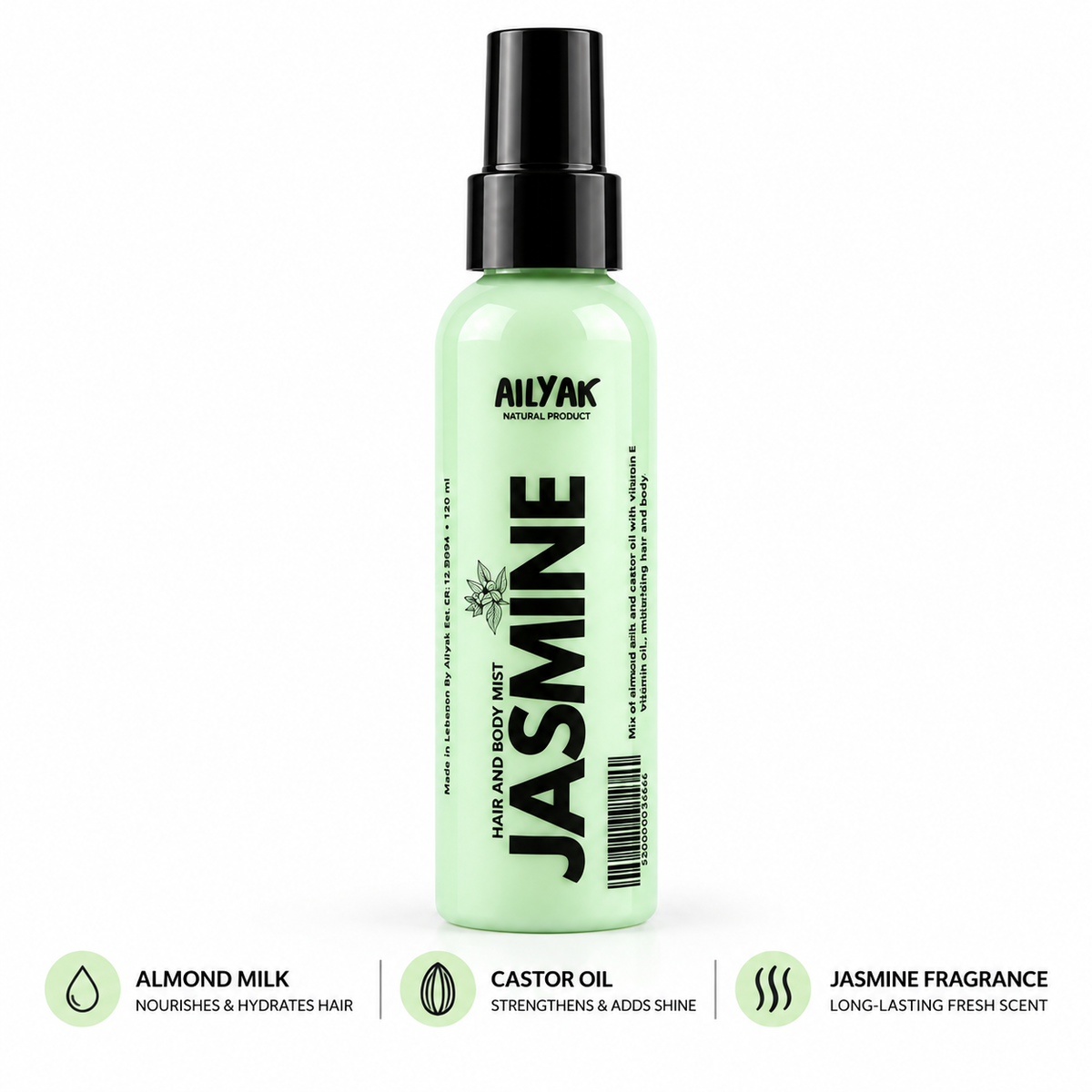 Jasmin Hair and body Mist 150ml-55ml
