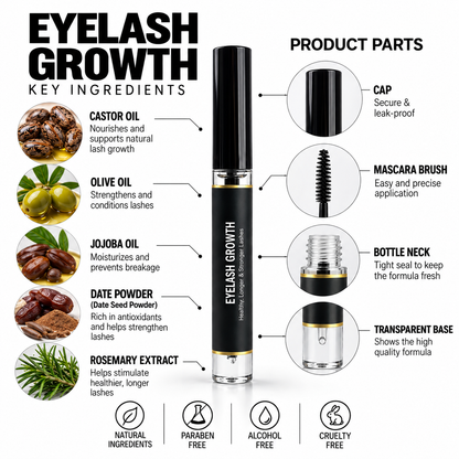 Eyelash & Brow Growth Serum-Guaranteed Results💯 within 25 days
