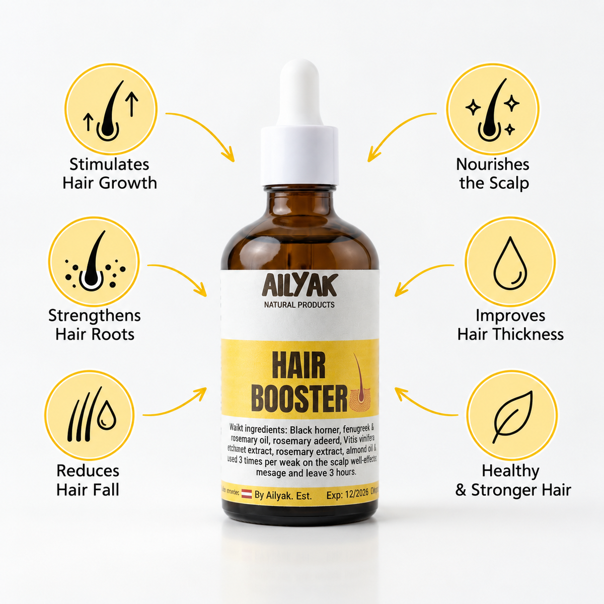 Hair Booster | Strengthen & Grow baby Hair- Guaranteed 100%