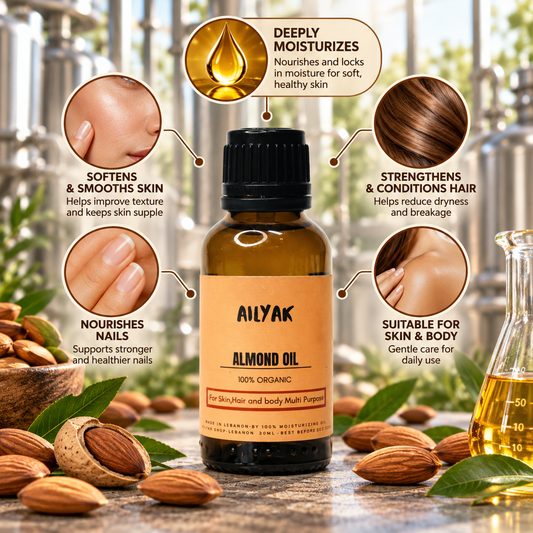 Almond (pure oil) bottle 30ml
