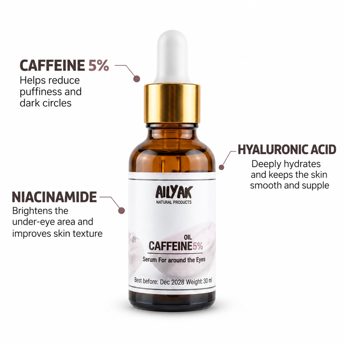 Caffeine serum 30ml bottle