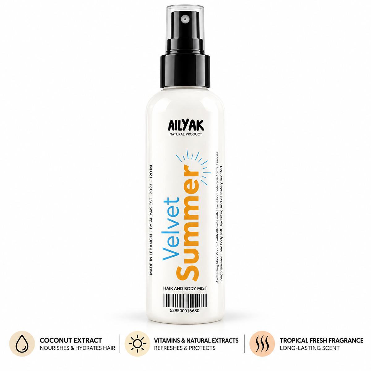 Summer velvet Hair and body Mist 150ml-55ml