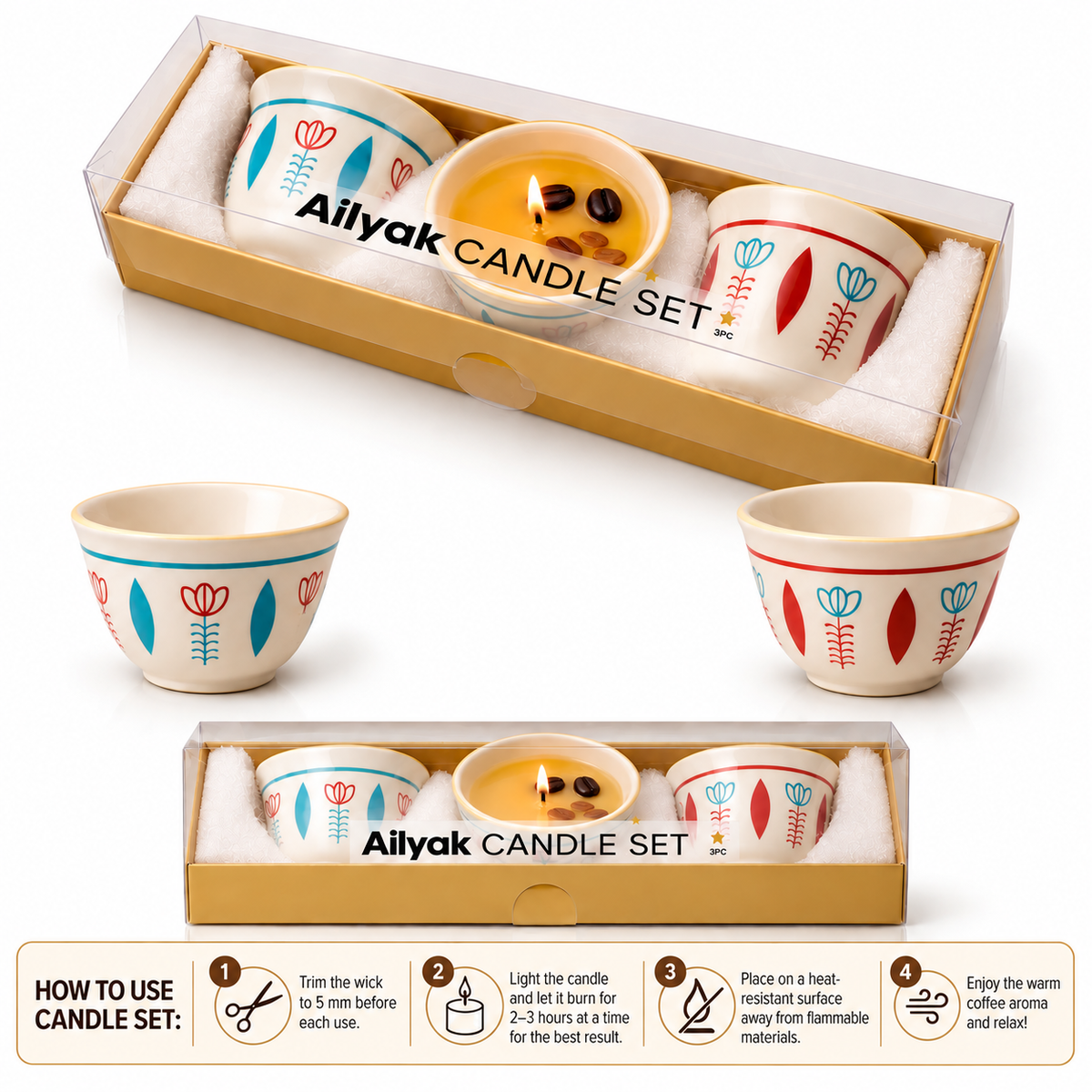 Coffe Candle Set