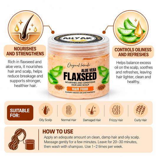 Hair food Flaxaloe ( Oily to Combination Hair and scalp)500ml