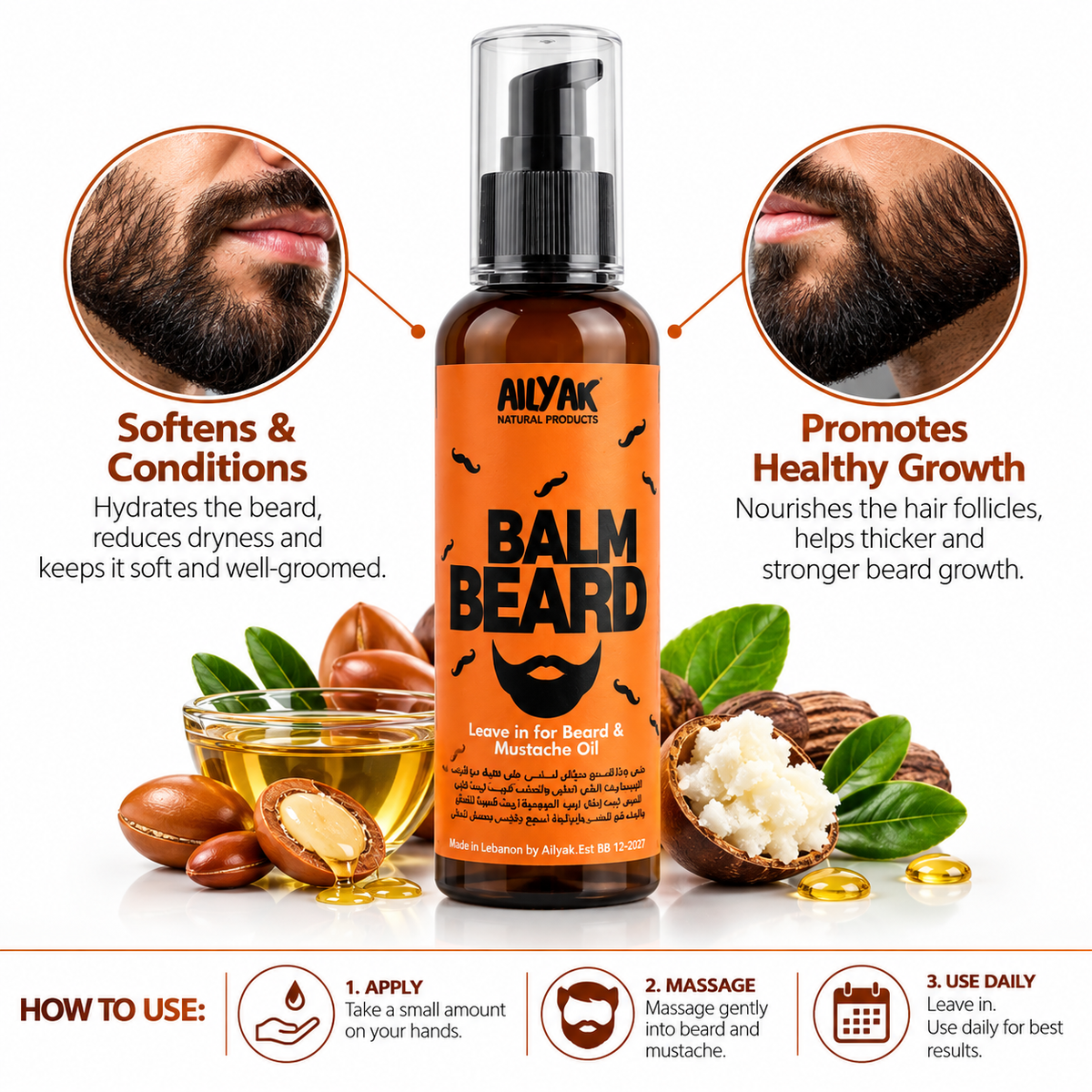Beard and Moustache Balm 100ml