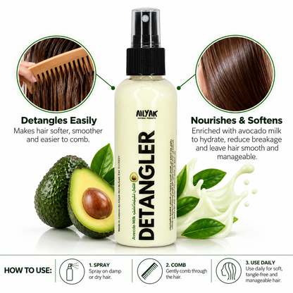 Detangler Avocado Milk – فك تشابك الشعر#نفشة#نوبرة